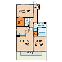 メゾンローズ（宮町）の物件間取画像